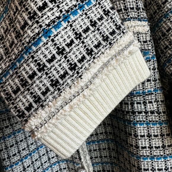 Talbots Mademoiselle Plaid Coatigan Cardigan Lady Jacket XL Petite - Picture 5 of 9